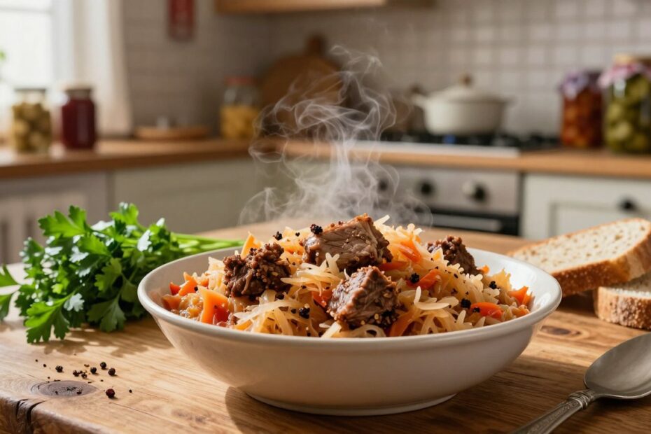 Bardzo dobry bigos z kiszonej kapusty