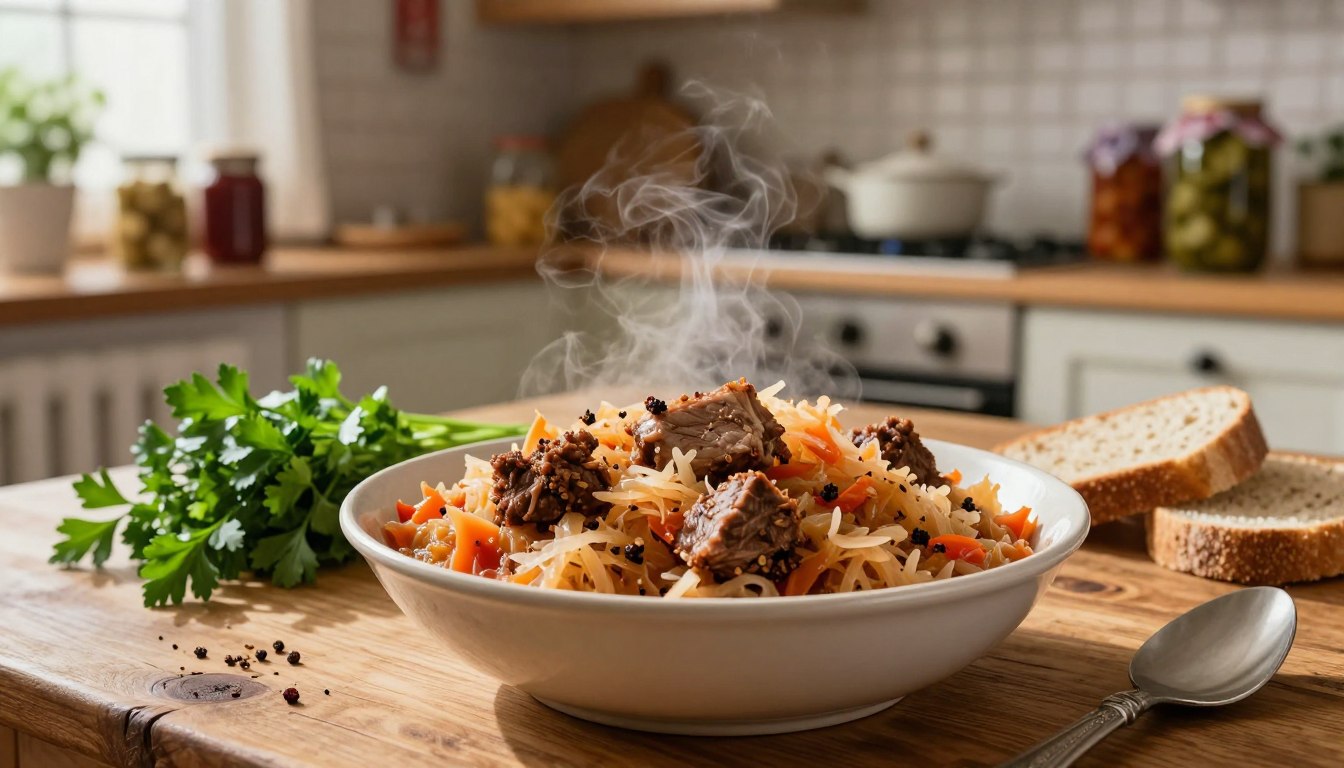 Bardzo dobry bigos z kiszonej kapusty