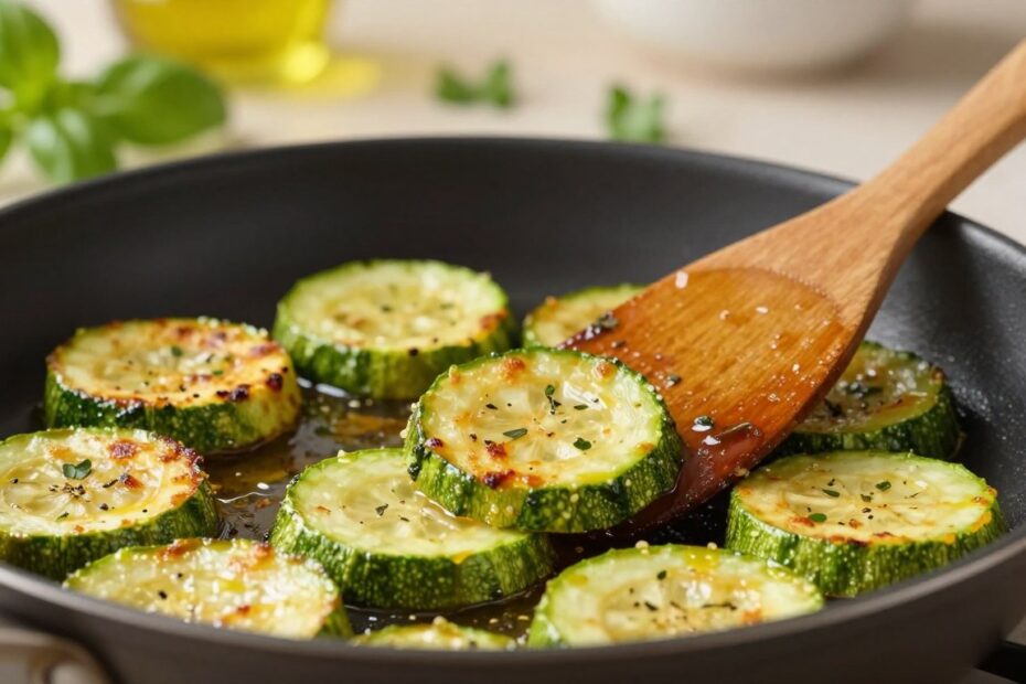 Chrupiąca cukinia z patelni