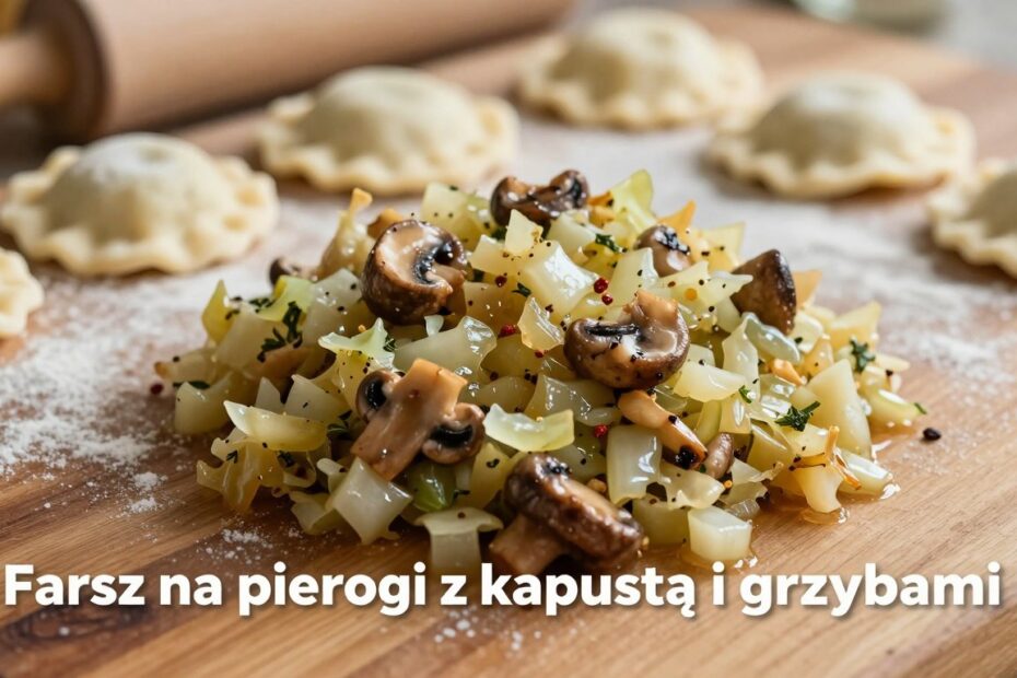 Farsz na pierogi z kapustą i grzybami