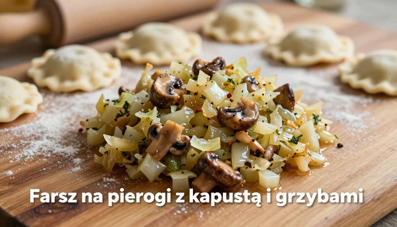 Farsz na pierogi z kapustą i grzybami