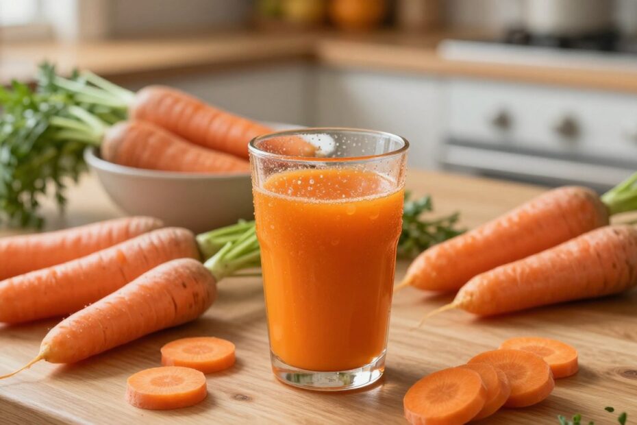 Sok z marchwi – na co pomaga